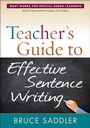 Cover: Teacher's Guide to Effective Sentence Writing - Guilford Press