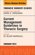 Bild: Current Management Guidelines in Thoracic Surgery, An Issue of Thoracic Surgery Clinics - Saunders