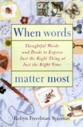 Cover: When Words Matter Most - Crown
