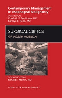 Abbildung von: Contemporary Management of Esophageal Malignancy, An Issue of Surgical Clinics - Saunders