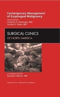 Cover: Contemporary Management of Esophageal Malignancy, An Issue of Surgical Clinics: Volume 92-5 - Saunders