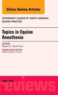 Cover: Topics in Equine Anesthesia, An Issue of Veterinary Clinics: Equine Practice: Volume 29-1 - Elsevier