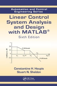 Abbildung von: Linear Control System Analysis and Design with MATLAB - CRC Press