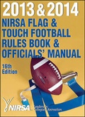 Cover: 2013 & 2014 NIRSA Flag & Touch Football Rules Book & Officials' Manual 16th Edition - Human Kinetics