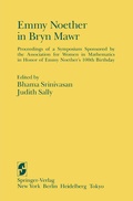 Cover: Emmy Noether in Bryn Mawr - Springer