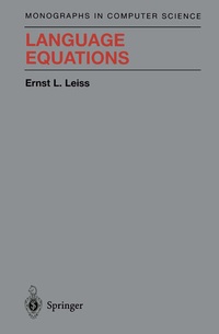 Enlarge image Cover: Language Equations - Springer