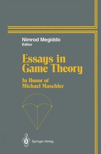 Enlarge image Cover: Essays in Game Theory - Springer