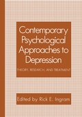 Cover: Contemporary Psychological Approaches to Depression - Springer