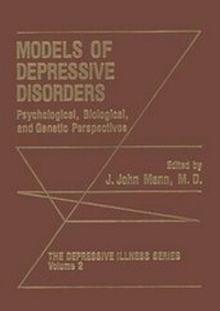 Enlarge image Cover: Models of Depressive Disorders - Kluwer Academic / Plenum Publishers