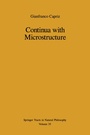 Cover: Continua with Microstructure - Springer