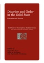 Cover: Disorder and Order in the Solid State - Springer
