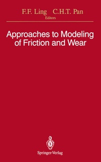 Enlarge image Cover: Approaches to Modeling of Friction and Wear - Springer