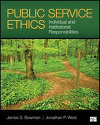 Enlarge image Cover: Public Service Ethics - CQ Press