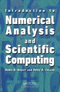 Cover: Introduction to Numerical Analysis and Scientific Computing - CRC Press