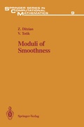 Cover: Moduli of Smoothness - Springer