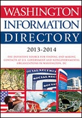 Cover: Washington Information Directory 2013-2014 - CQ Press