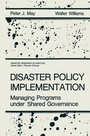 Cover: Disaster Policy Implementation - Kluwer Academic / Plenum Publishers