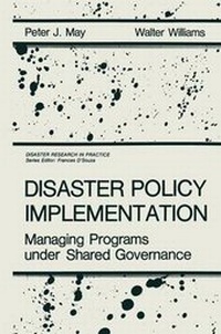Enlarge image Cover: Disaster Policy Implementation - Kluwer Academic / Plenum Publishers
