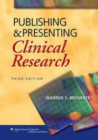 Abbildung von: Publishing and Presenting Clinical Research - Lippincott Williams and Wilkins
