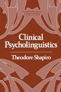 Cover: Clinical Psycholinguistics - Springer