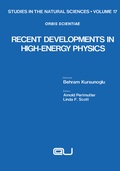 Cover: Recent Developments in High-Energy Physics - Springer