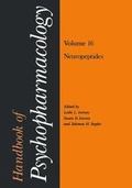 Cover: Handbook of Psychopharmacology: Volume 16 - Kluwer Academic/Plenum Publishers