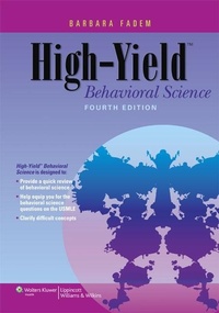 Enlarge image Cover: High-Yield Behavioral Science - Lippincott Williams and Wilkins