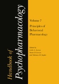 Cover: Handbook of Psychopharmacology - Springer