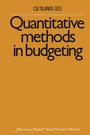 Cover: Quantitative methods in budgeting - Springer