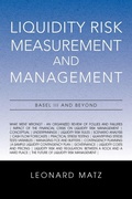 Cover: Liquidity Risk Measurement and Management - Xlibris