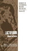 Cover: Lactofferin: Proceedings of a Workshop Held in Honolulu, Hawaii, September 19-24, 1992 - Kluwer Academic / Plenum Publishers
