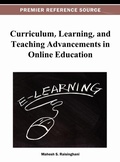 Cover: Curriculum, Learning, and Teaching Advancements in Online Education - Idea Group,U.S.