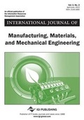 Cover: International Journal of Manufacturing, Materials, and Mechanical Engineering, Vol 3 ISS 2 - Idea Group,U.S.