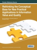 Cover: Rethinking the Conceptual Base for New Practical Applications in Information Value and Quality - Idea Group,U.S.