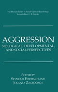 Cover: Aggression - Kluwer Academic / Plenum Publishers