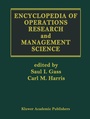 Cover: Encyclopedia of Operations Research and Management Science - Springer