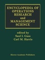 Cover: Encyclopedia of Operations Research and Management Science - Kluwer Academic Publishers