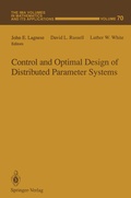 Cover: Control and Optimal Design of Distributed Parameter Systems - Springer