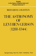Cover: The Astronomy of Levi ben Gerson (1288-1344) - Springer