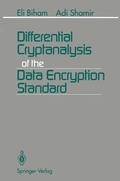 Cover: Differential Cryptanalysis of the Data Encryption Standard - Springer