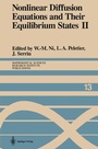 Cover: Nonlinear Diffusion Equations and Their Equilibrium States II - Springer