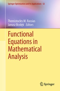 Abbildung von: Functional Equations in Mathematical Analysis - Springer