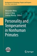 Cover: Personality and Temperament in Nonhuman Primates - Springer