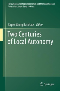 Abbildung von: Two Centuries of Local Autonomy - Springer
