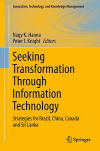 Enlarge image Cover: Seeking Transformation Through Information Technology - Springer Science+Business Media