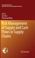 Cover: Risk Management of Supply and Cash Flows in Supply Chains - Springer
