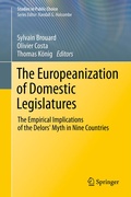 Cover: The Europeanization of Domestic Legislatures - Springer