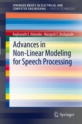 Cover: Advances in Non-Linear Modeling for Speech Processing - Springer