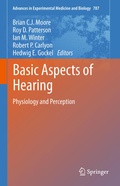 Cover: Basic Aspects of Hearing - Springer