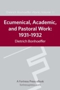 Cover: Ecumenical, Academic, and Pastoral Work - Fortress Press